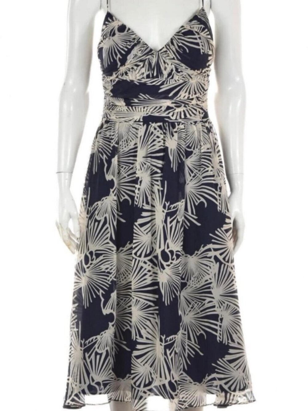silk navy dress